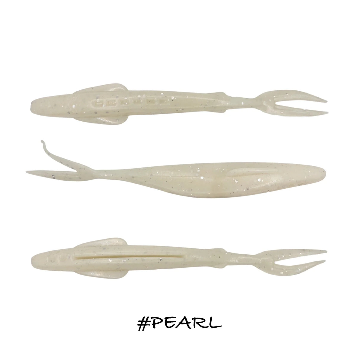 Vinilo Iberican Lures Arrow Fish 100 mm Pearl