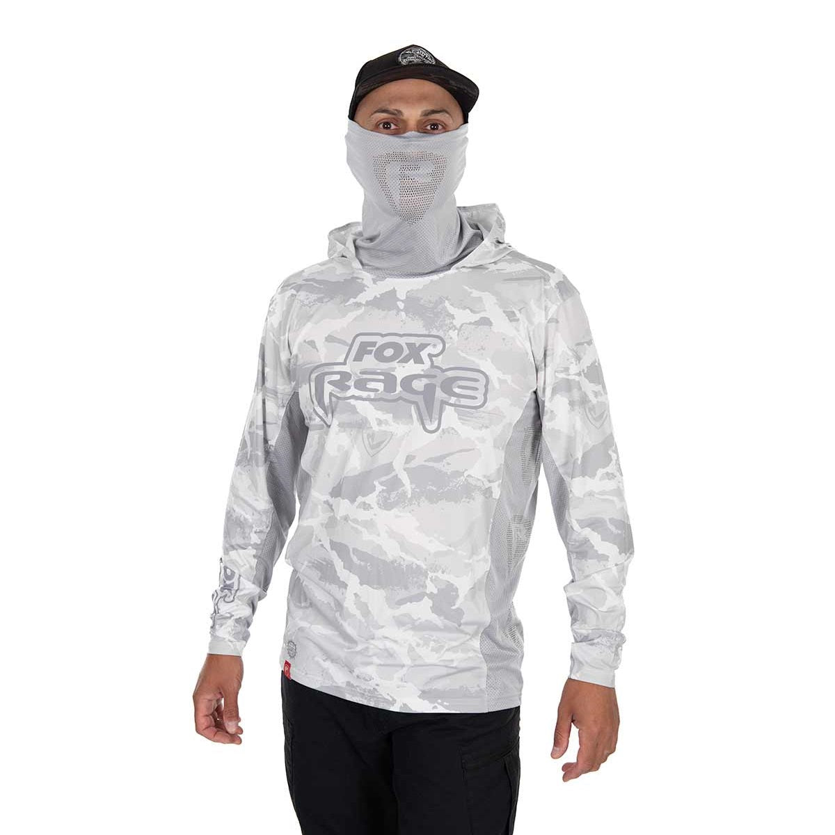 Maglietta tecnica con cappuccio UV Fox Rage Camo chiaro