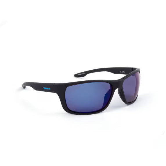 Occhiali da Sole polarizzato Shimano Antares nero opaco e blu