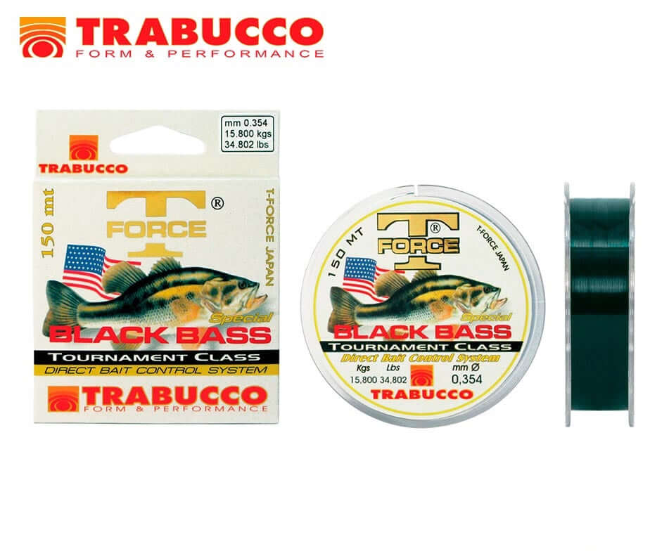Il filo Trabucco T-Force Black Bass 150 m