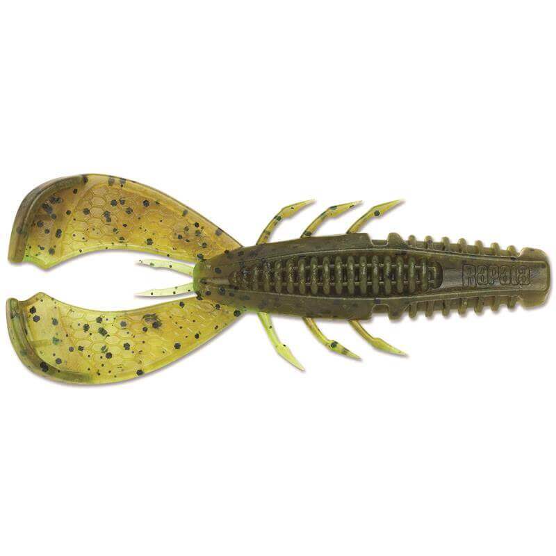 Softbait Granchio Rapala Crushcity Cleanup Craw 3 - 90 mm Zucca verde Peperoncino chartreuse