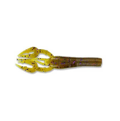 Softbait Yamamoto Fat Baby Craw 3,75" - 95 mm Scaglia di rame verde zucca viola