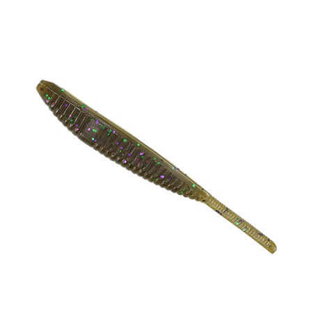 Softbait Yamamoto Shad Shape Floater 5" - 127 mm Zucca verde Grande fiocco verde viola