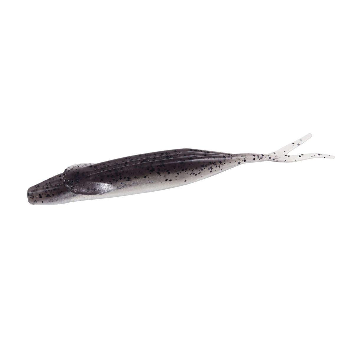Softbait Zoom Winged Fluke 127 mm Smoke Pepper Clear