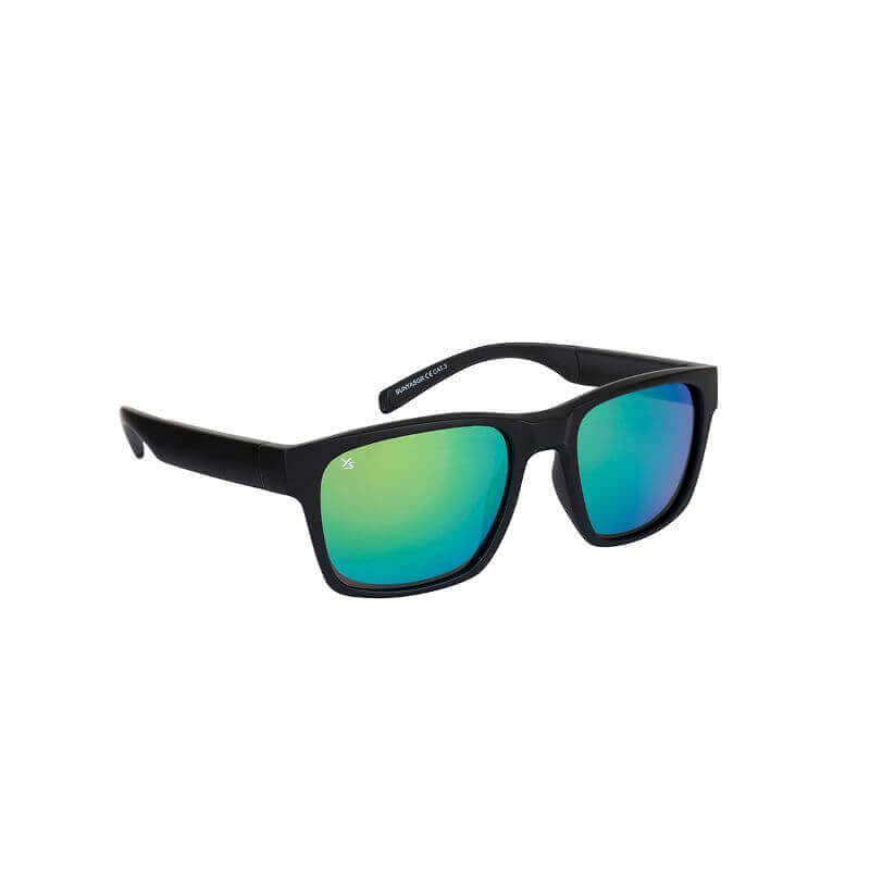 Gafas de sol polarizadas Shimano Yasei Revo negras/verdes - Tienda Bass