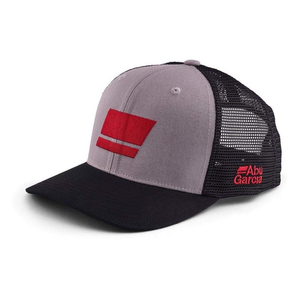 Gorra Abu Garcia Flag Trucker Gris Negro - Tienda Bass
