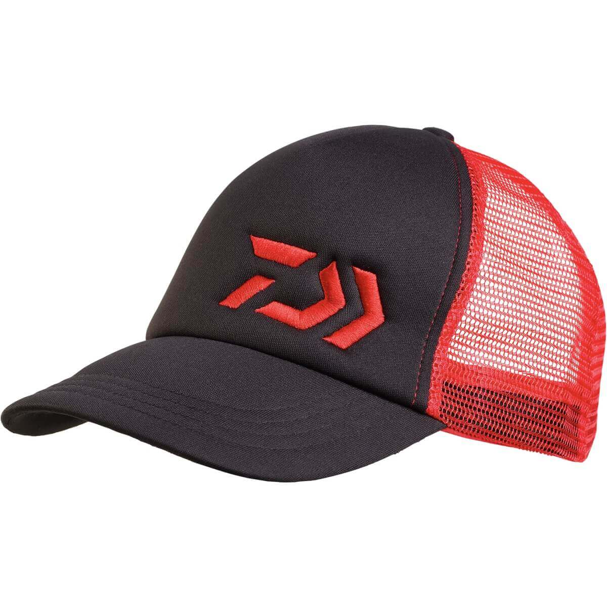 Gorra Daiwa Matelasse Negra/Roja - Tienda Bass