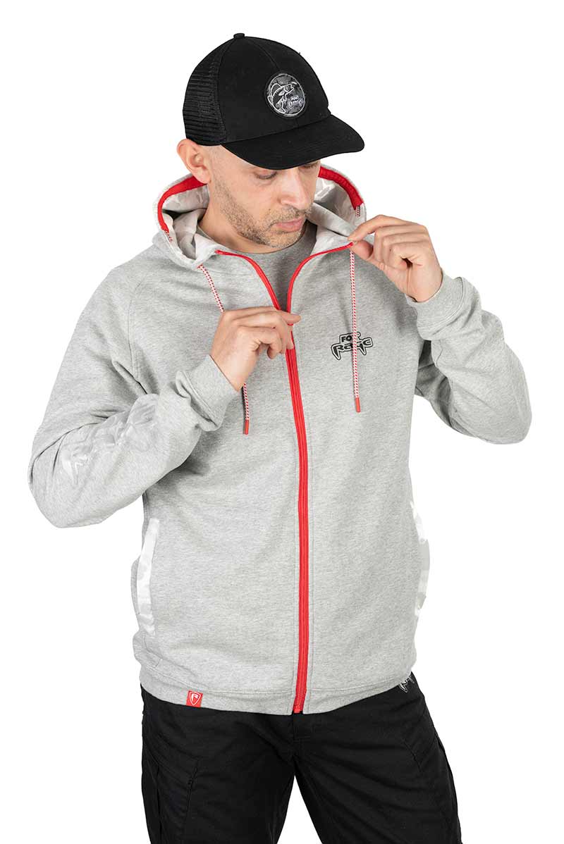Sudadera Fox Rage Voyager Gris con cremallera - Tienda Bass