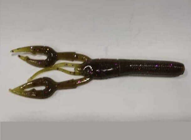 Vinilo Yamamoto Crawdad 5'' - 127 mm Green Pumpkin Purple Copper - Tienda Bass