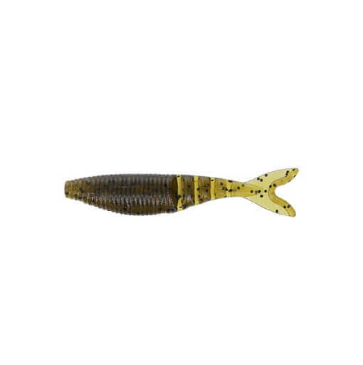 Vinilo Yamamoto Zako 4” – 100 mm Green Pumpkin Large Black Flake - Tienda Bass