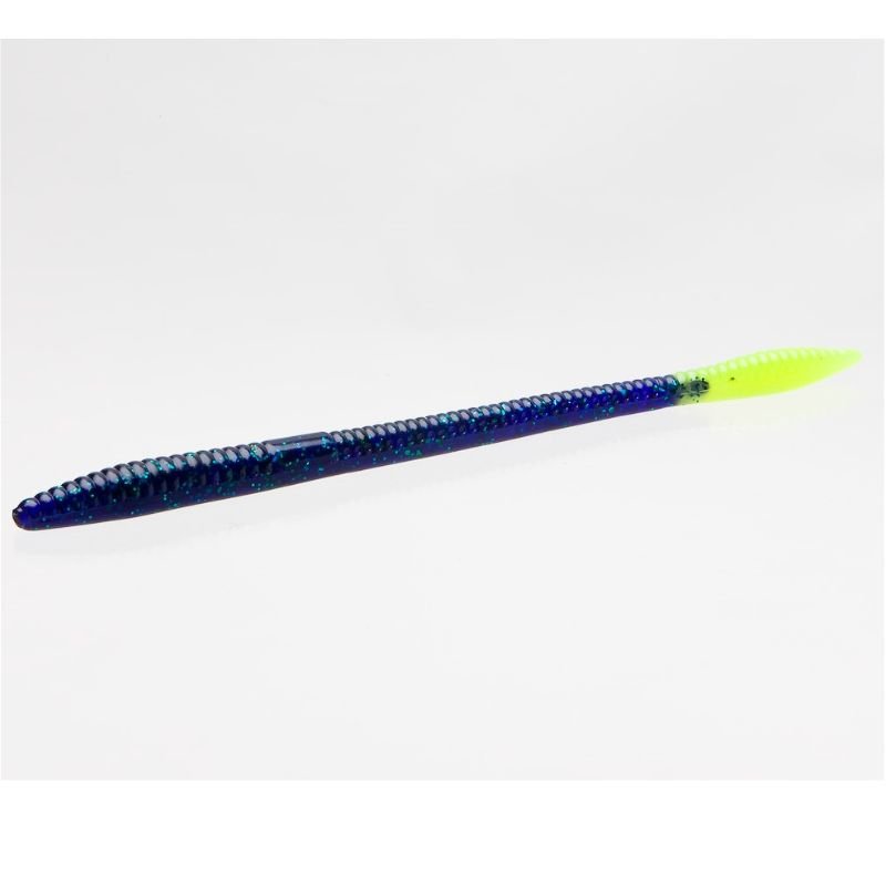 Vinilo Zoom Trick Worm 170 mm Junebug Chartreuse - Tienda Bass
