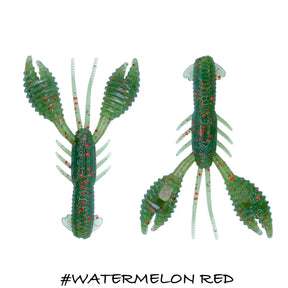 Vinilo Cangrejo Iberican Lures Baby Fighter Krab 76 mm Watermelon Red