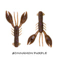 Vinilo Cangrejo Iberican Lures Baby Fighter Krab 76 mm Cinnamon Purple