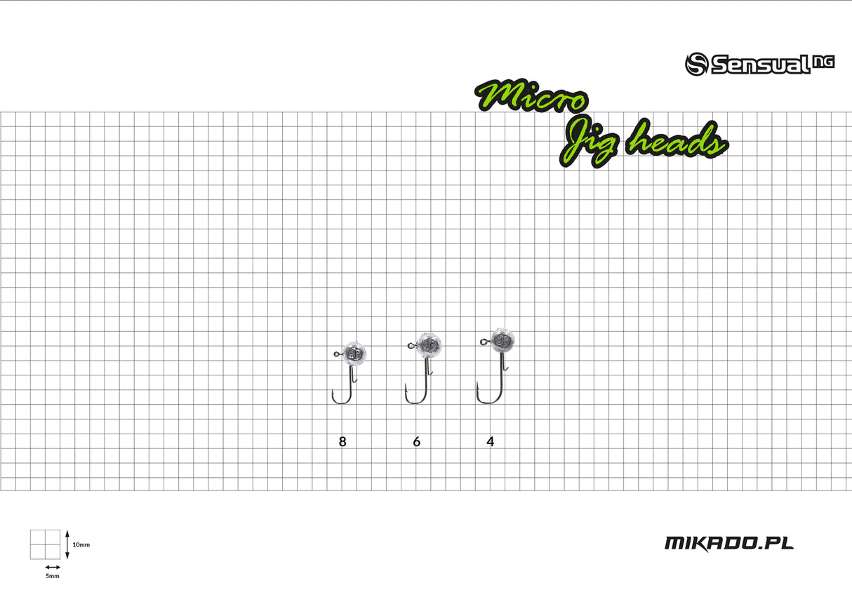 Ganci Mikado Micro sensuale Jig Head 3g