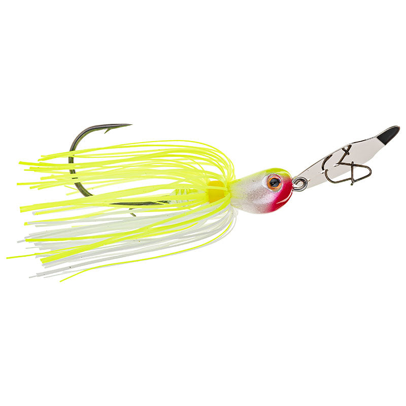 Esche a chiacchierino Strike King Nuoto vibrante Thunder Cricket da 21,3 g Jig Bianco chartreuse