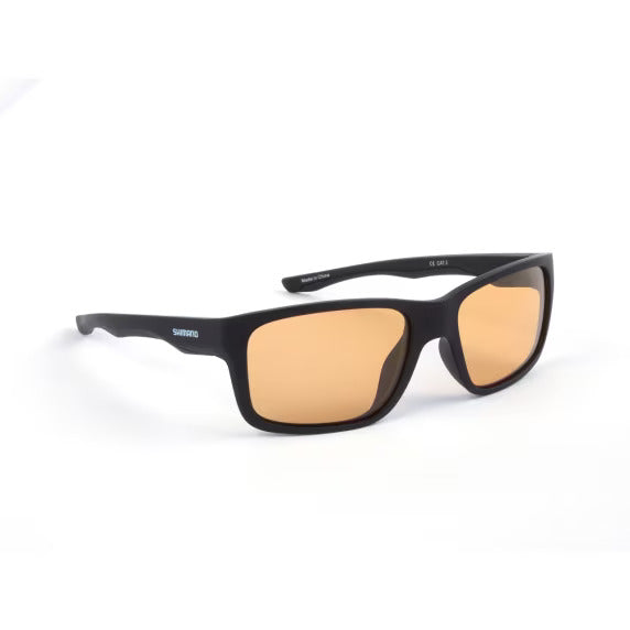 Occhiali occhiali da sole polarizzati Shimano Aspire nero opaco e giallo