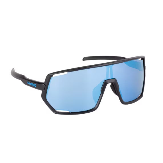Occhiali da Sole polarizzato Shimano Lesath Nero opaco e blu