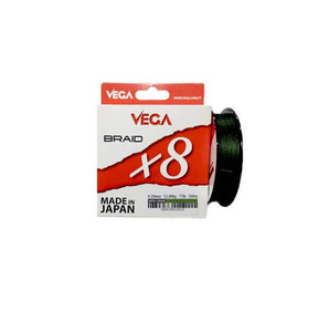 Hilo Trenzado Vega Antrax Braid 8X Moss Verde 150 m