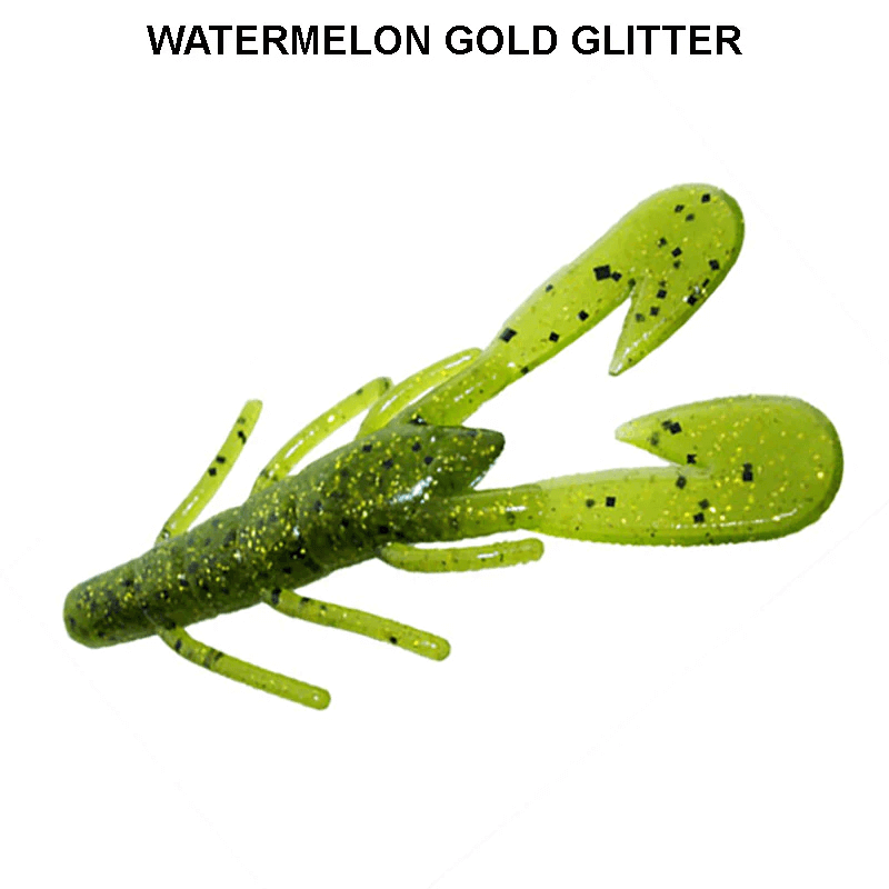 Vinilo Zoom Ultra Vibe Speed Craw 90 mm Watermelon Gold Glitter