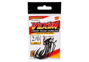 Anzuelos AGR Vexon Curvo Texas Carolina - Tienda Bass