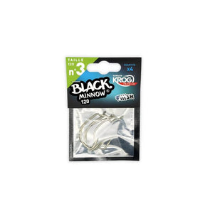 anzuelos black minnow 120 krog premium BM077