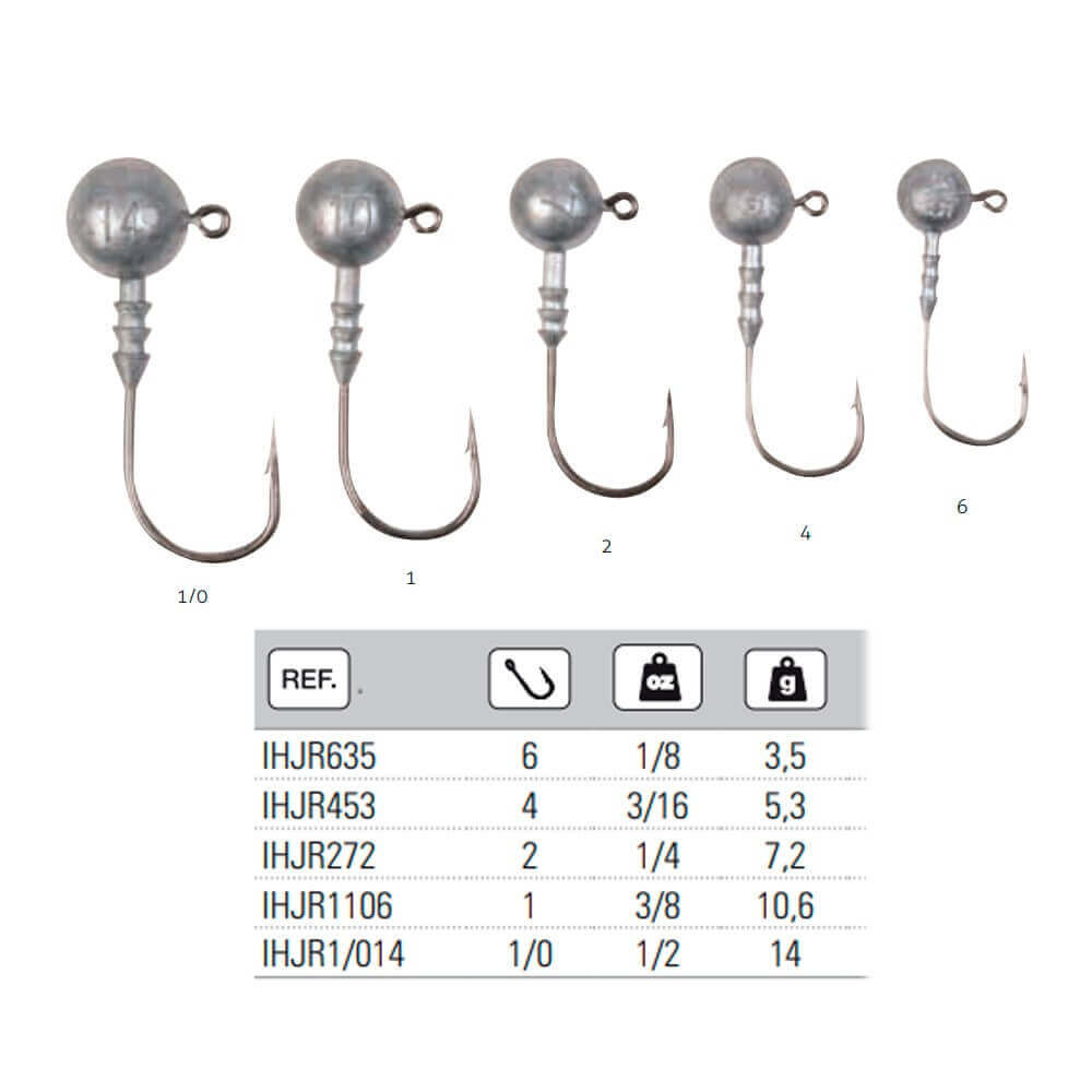 Anzuelos Jig Hart Head 4 - 5,3 g - Tienda Bass