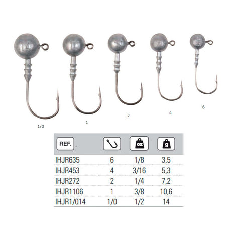 Anzuelos Jig Hart Head 4 - 5,3 g - Tienda Bass