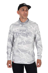 Camiseta técnica con capucha UV Fox Rage Light Camo - Tienda Bass