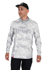 Camiseta técnica con capucha UV Fox Rage Light Camo - Tienda Bass