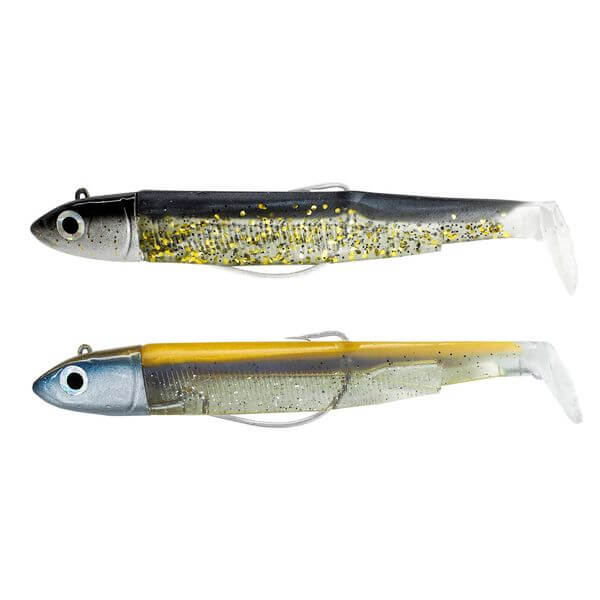 Doble Combo Black Minnow Nº4 140 Off Shore Noir Bleu 40 g - Tienda Bass