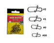 Grapas AGR Duo Lock Snap Black Nickel - Tienda Bass