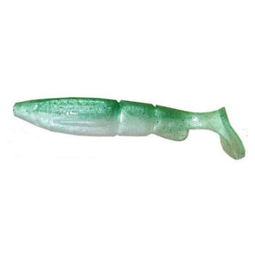 Swimbait Vinilo Alpha Hacker 8 Green Glitter - Tienda Bass