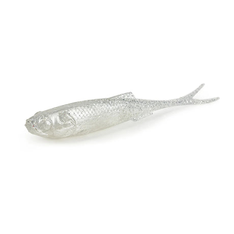 Vinilo Molix RT Fork Flex 100 mm White Shad - Tienda Bass