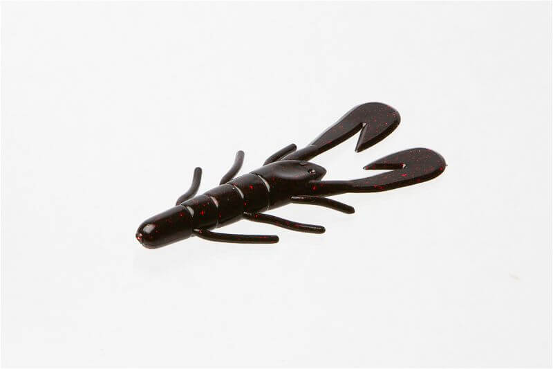 Vinilo Zoom Magnum Ultra Vibe Speed Craw 108 mm Black Red Glitter - Tienda Bass