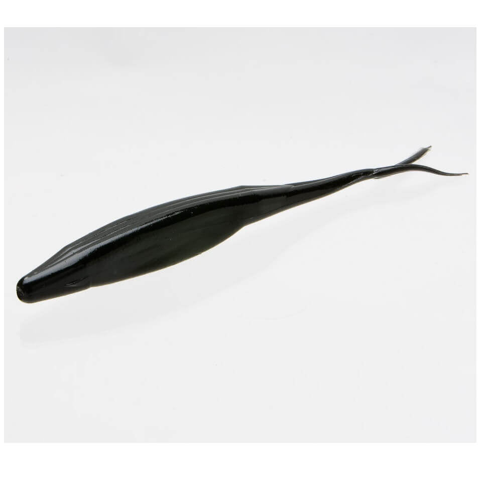 Vinilo Zoom Super Flukes 130 mm Black - Tienda Bass