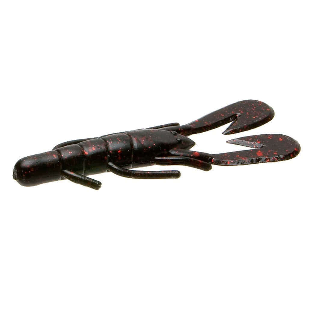 vinilo zoom super speed craw black red glitter