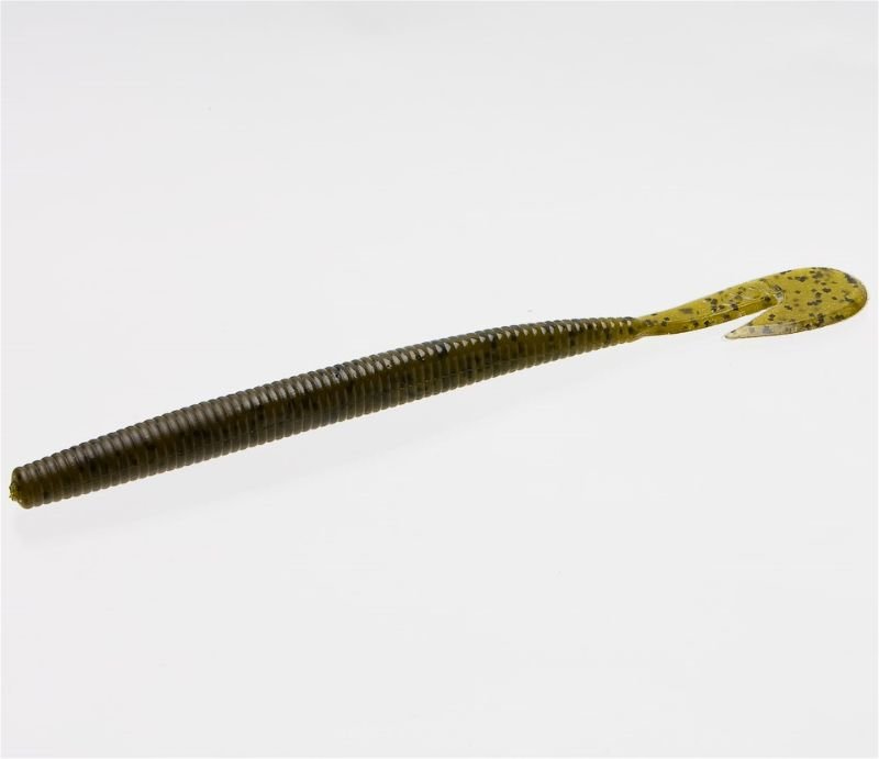 Vinilo Zoom Ultra Vibe Speed Worm 150 mm Green Pumpkin - Tienda Bass